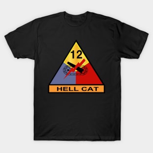 12th Armored Division - Hell Cat wo Txt T-Shirt